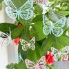 12pcs / Set 3D Simulation Skeleton Butterfly Stickers Home Background Wall Decoration Art Wall Stickers, Type: A Type White - Image 5