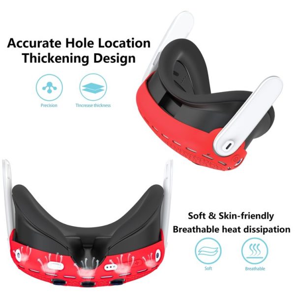 Meta Quest 3 VR Host Silicone Protective Case Smart Device Accessories (Starlight) - Image 6