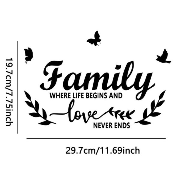 Acrylic Familylove Stereoscopic Mirror Wall Stickers Home Self-Adhesive Decorative Soft Mirror (Silver) - Image 2