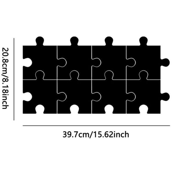 8pcs / Set Acrylic Square Puzzle Mirror Wall Sticker Home Decoration Soft Mirror (Silver) - Image 2