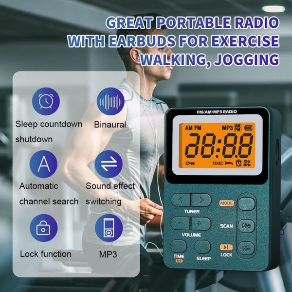 SH-01M Mini Portable Multifunctional Digital Display Two-Channel Radio, Size: JPN Version (Silver Gray) - Image 3