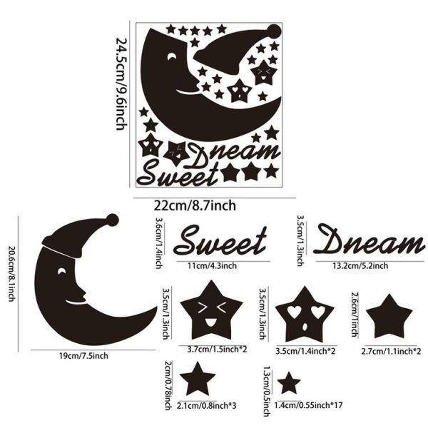 32pcs / Set Acrylic SweetDream Mirror Stereo Wall Stickers Home Decoration Soft Mirror (Silver) - Image 2