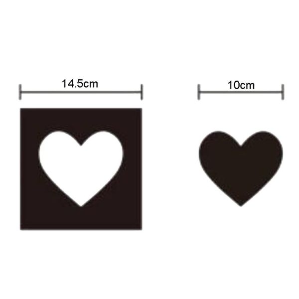 6pcs / Set Acrylic Heart Combination Mirror Stereo Wall Stickers Home Decoration Soft Mirror (Gold) - Image 2