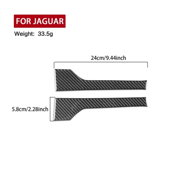 Jaguar F-TYPE 2013+ Left And Right Drive Universal Door Side Panel Sticker (Black) - Image 3