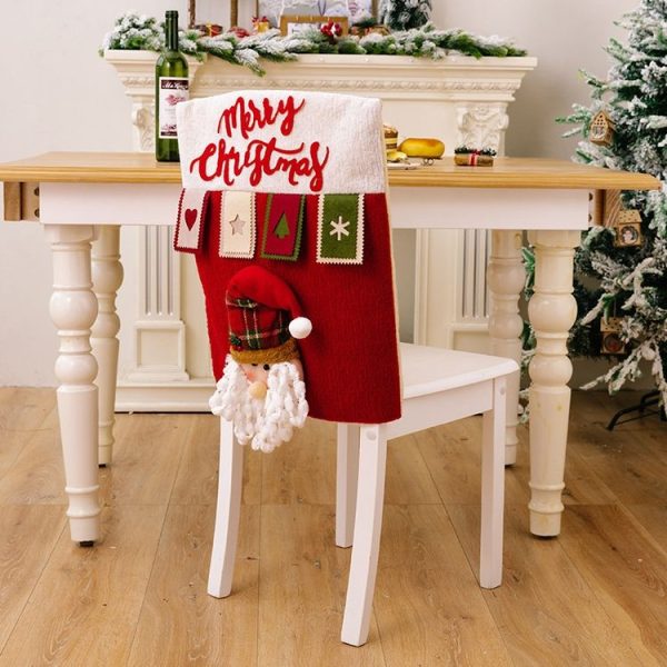 3D Cartoon Doll Chair Cover Christmas Furniture Decoration Supplies (Elder)