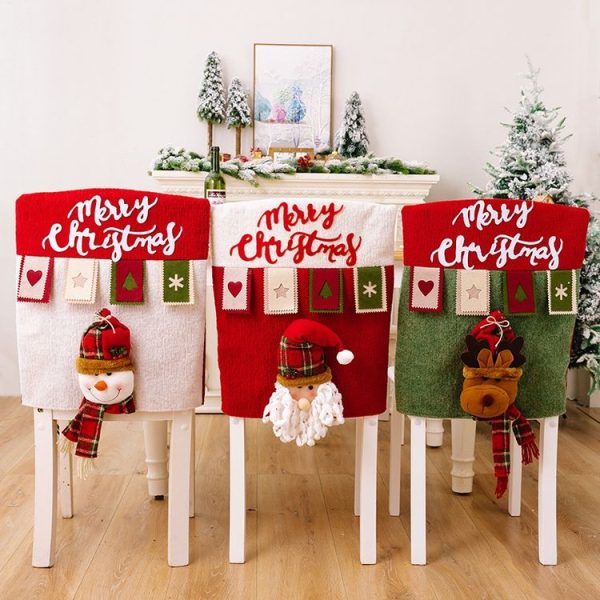 3D Cartoon Doll Chair Cover Christmas Furniture Decoration Supplies (Elder) - Image 2