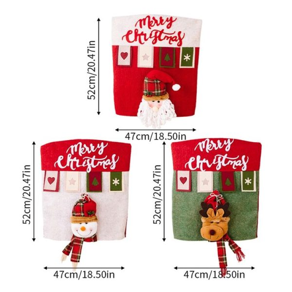 3D Cartoon Doll Chair Cover Christmas Furniture Decoration Supplies (Elder) - Image 3