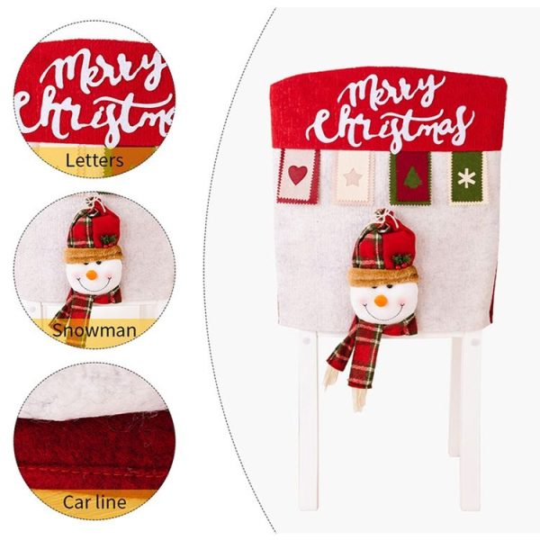 3D Cartoon Doll Chair Cover Christmas Furniture Decoration Supplies (Elder) - Image 5