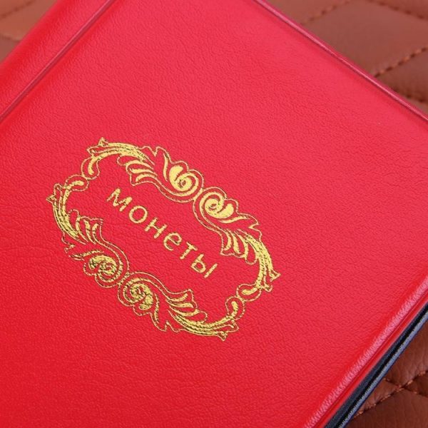 Russian Cover 120 Coins Pocket-sized Collection Album (Red) - Image 8