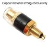Small Copper Transparent Audio Column M4 Crystal Banana Holder Terminal Block (Black) - Image 3
