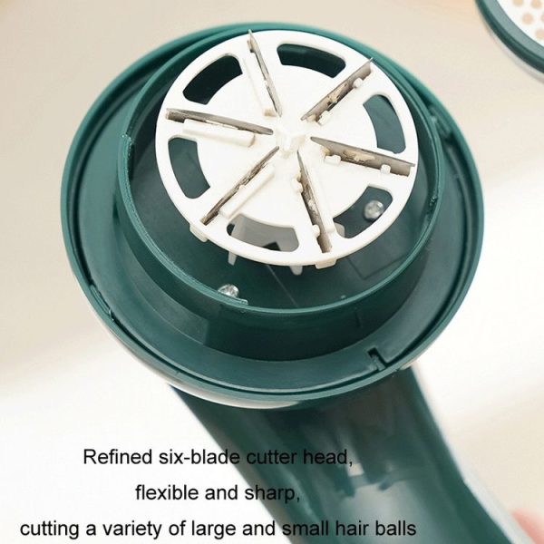 Home Rechargeable Handheld Clothes Hair Ball Trimmer (White) - Image 4