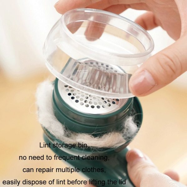 Home Rechargeable Handheld Clothes Hair Ball Trimmer (White) - Image 7
