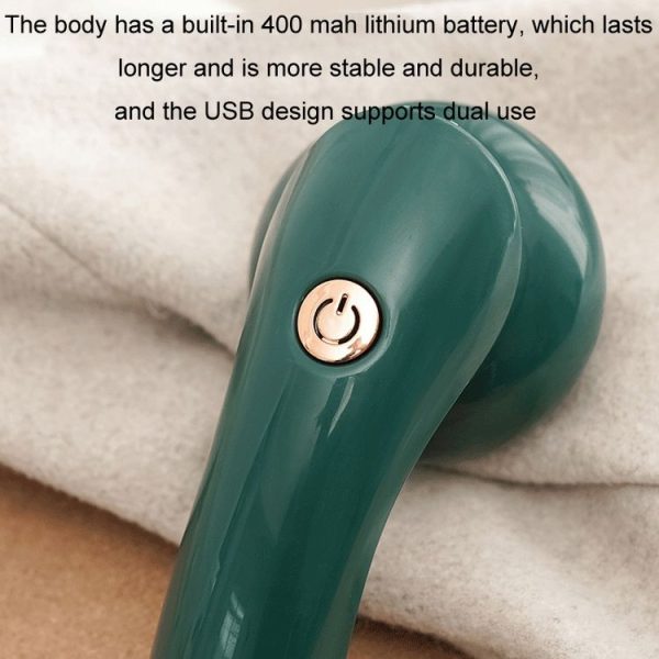 Home Rechargeable Handheld Clothes Hair Ball Trimmer (White) - Image 8