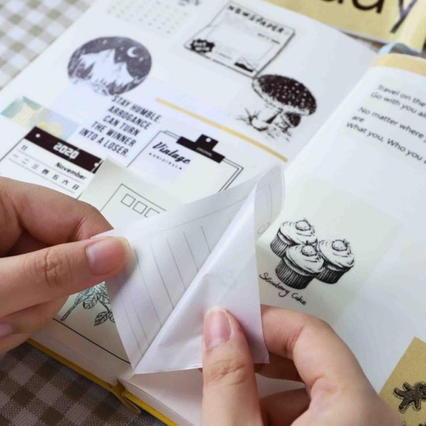 Phomemo M03 Series 3rolls / Pack 80mmx3.5m 10 Years Thermal Self-adhesive Black on White Printing Paper - Image 3
