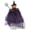 Halloween Terror Pumpkin Doll Pendant Haunted House Party Hanging Ghost Props (Purple)