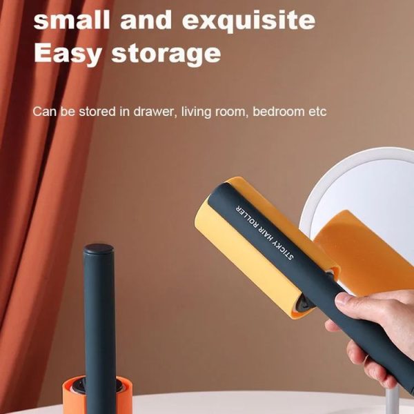 Household Clothing Sofa Hair Vertical Removable Roller Hair Sticker, Color: Orange - Image 9