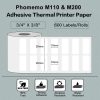 Phomemo M110 / M200 600pcs / Roll 20x10mm Square Self-Adhesive Thermal Labels on White Background - Image 2