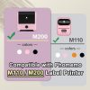 Phomemo M110 / M200 600pcs / Roll 20x10mm Square Self-Adhesive Thermal Labels on White Background - Image 3