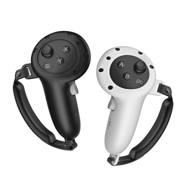 Meta Quest 3 Handle Silicone Protective Cover VR Accessories (Black) - Image 2
