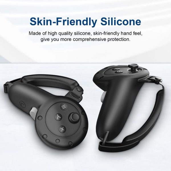 Meta Quest 3 Handle Silicone Protective Cover VR Accessories (Black) - Image 3