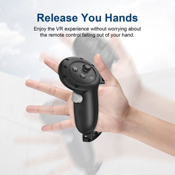 Meta Quest 3 Handle Silicone Protective Cover VR Accessories (Black) - Image 5