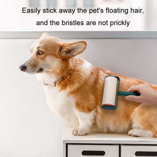 Tear-off Roll Clothes Pet Sticky Hair Roller Brush, Color: Pink - Image 5
