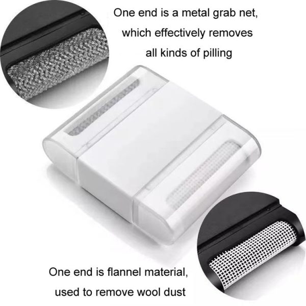 Double-Sided Scraper Anti-Static Manual Clothing Ball Trimmer (White) - Image 3