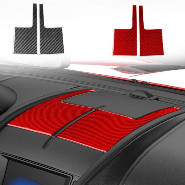 Jaguar F-TYPE 2013+ Left And Right Drive Universal Instrument Center Air Vent Sticker (Black) - Image 2