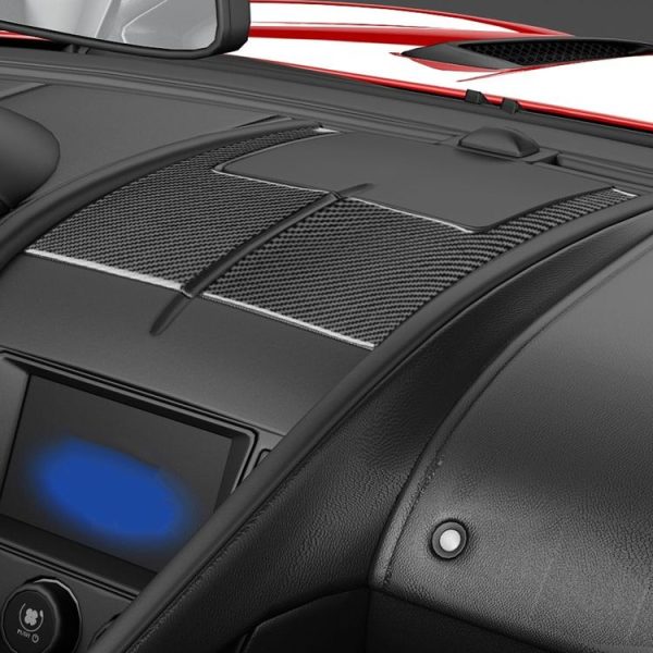 Jaguar F-TYPE 2013+ Left And Right Drive Universal Instrument Center Air Vent Sticker (Black) - Image 6