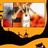 Halloween Decorations Witch Ghost Painted Wooden Ornament Party Decorative Props, Style: Witch Leg - Image 4