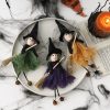 Halloween Broom Witch Doll Pendant Ghost Festival Party Props (Green) - Image 2