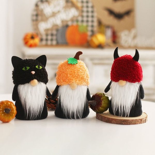 Halloween Decorations Ghost Faceless Doll Party Ornaments (Red) - Image 2