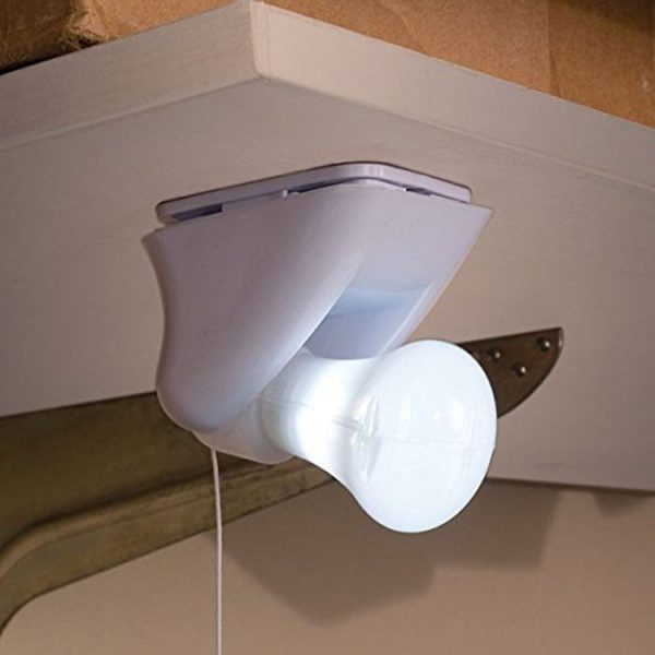 0.3W LED Mini Pull Cord Light Bulb Bedside Night Light (White) - Image 2
