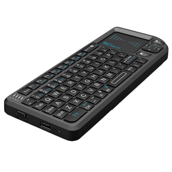 Rii X1 2.4G Mini Classic Wireless Keyboard Keypad And Mouse All-In-One Kit (Black)