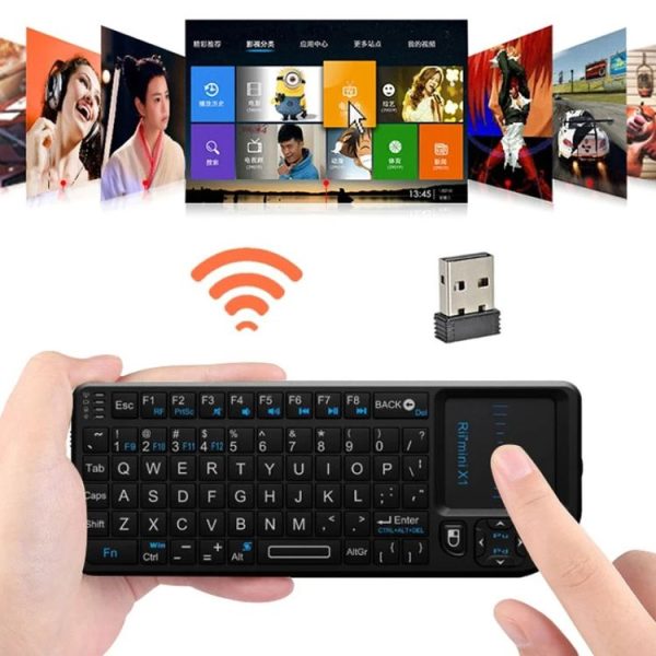 Rii X1 2.4G Mini Classic Wireless Keyboard Keypad And Mouse All-In-One Kit (Black) - Image 6