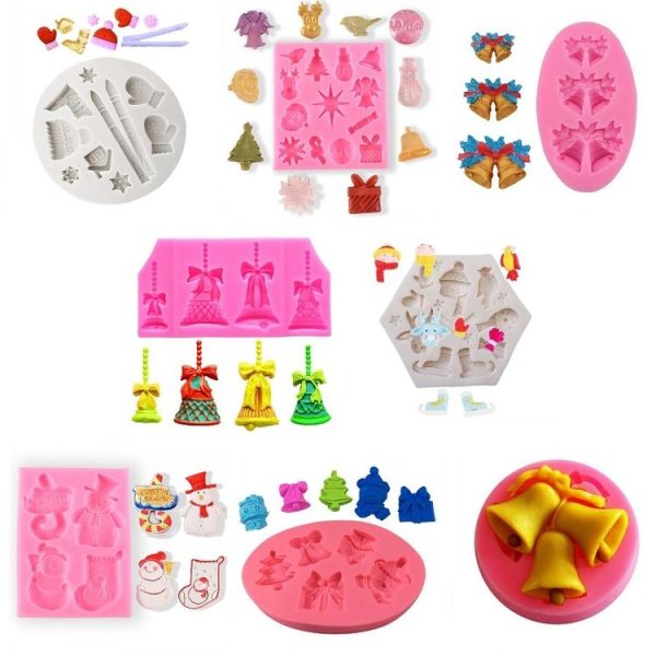 DIY Christmas Silicone Mold Elk Sleigh Cake Plaster Decoration Mold, Model: 50-235-B - Image 2