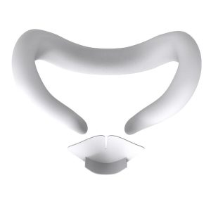 Meta Quest 3 Silicone Face Cover Eye Mask with Nose Pad (White)