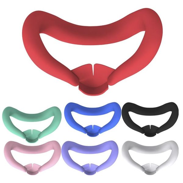 Meta Quest 3 Silicone Face Cover Eye Mask with Nose Pad (White) - Image 3