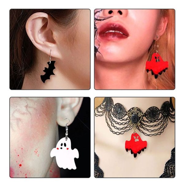 DIY Crystal Glue Mold Halloween Earrings Necklace Pendant Patch Silicone Mold (60-1105) - Image 6