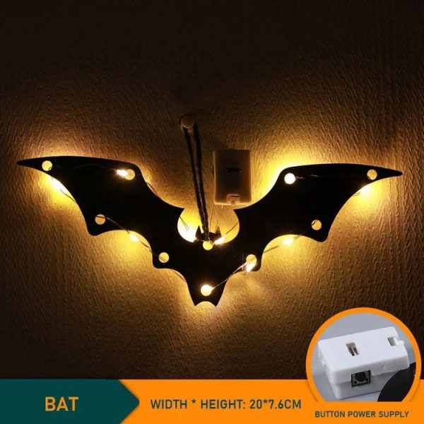 Bat 4.5V Halloween Glowing Hanging Lights Party Holiday Decoration - Image 2