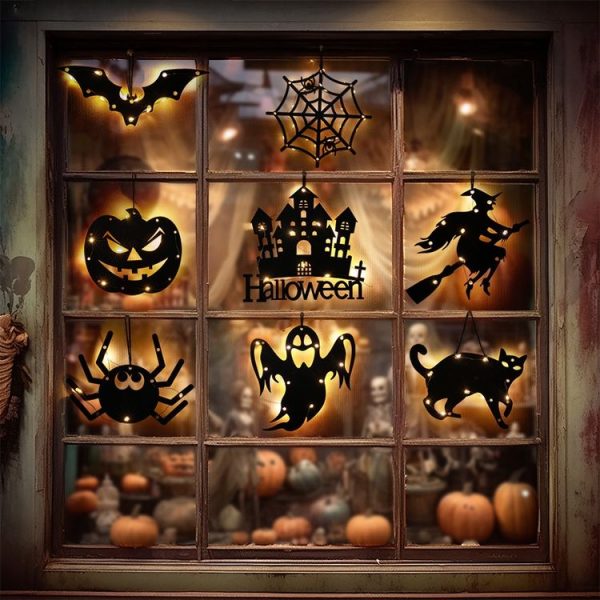 Bat 4.5V Halloween Glowing Hanging Lights Party Holiday Decoration - Image 5