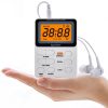 SH-01 LED Display Portable FM / AM Two-band Radio Special for Listening Tests, Style: JPN Version (White) - Image 2