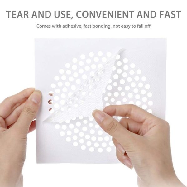 FASOLA 15pcs / Bag Sink Disposable Filter Sewer Mouth Non-woven Floor Drain Sticker, Spec: Small Hole - Image 5