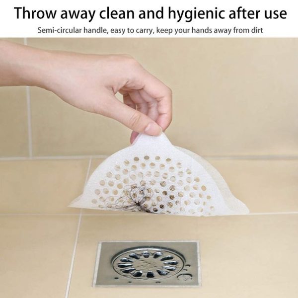 FASOLA 15pcs / Bag Sink Disposable Filter Sewer Mouth Non-woven Floor Drain Sticker, Spec: Small Hole - Image 6