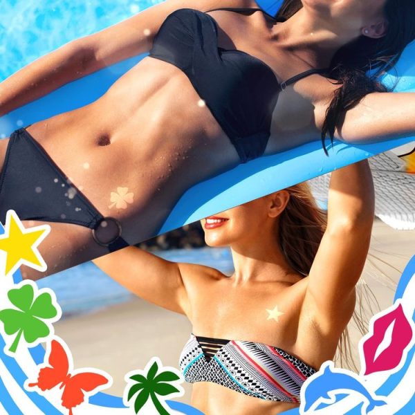 180pcs / Pack Style 5 Tanning Sunbathing Stickers Self Adhesive Body Stickers - Image 3