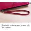 Ladies Long Zipper Multi-Card Slot Wallet Multifunctional Wristlet Wallet (Black) - Image 5