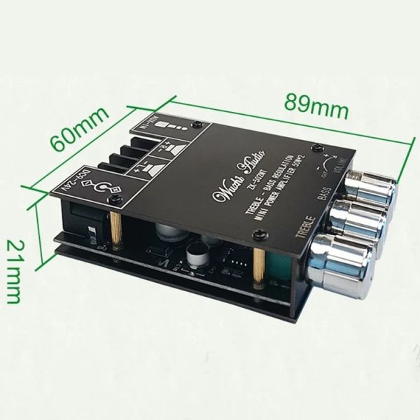 ZK-502MT 50W x 2 2.0 Stereo Bluetooth Audio Digital HIFI Power Pipe Module - Image 3