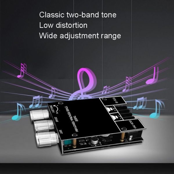 ZK-502MT 50W x 2 2.0 Stereo Bluetooth Audio Digital HIFI Power Pipe Module - Image 7