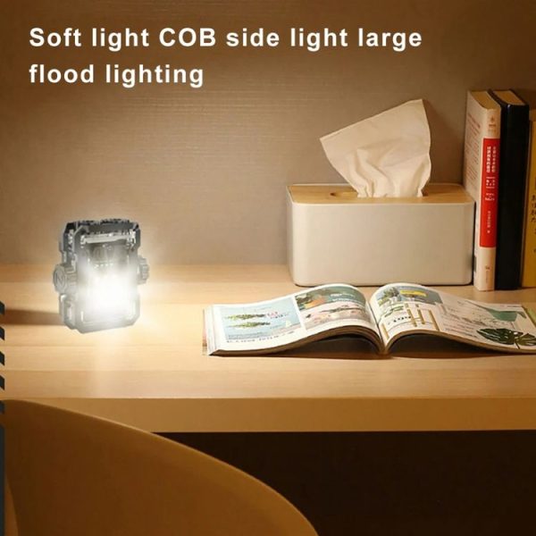 Portable Keychain Light Camping EDC Flashlight Rechargeable Mini Lantern With Magnet (Black) - Image 11