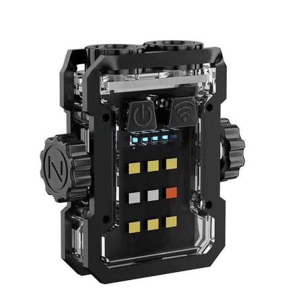 Portable Keychain Light Camping EDC Flashlight Rechargeable Mini Lantern With Magnet (Black) - Image 2